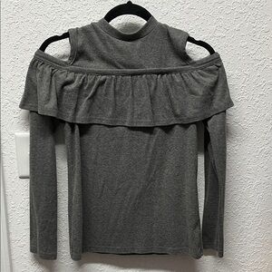 SHEIN Charcoal Off-Shoulder Blouse